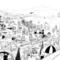 Black and White Illustration