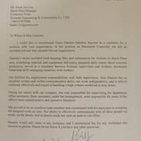 Recommendation letter