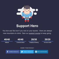 LiveChat- Basic Customer Service Quiz Result