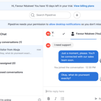 Customer Support(Live chat)