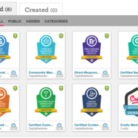 DigitalMarketer badges c/o Credly