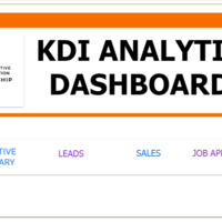 KDI Business Analytics dashboard