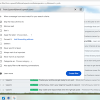 Email Smart filter creation