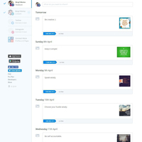 Used Buffer to schedule posts