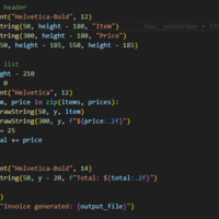 Main Script:  Invoice Generator Script