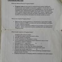 Arriva Medical Inc. Medical Data Progress Notes Work Guide