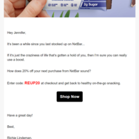 Klaviyo consumable food 