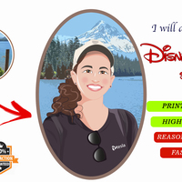 I will draw anything in disney cartoon style for you