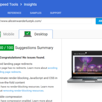 AliceInWanderlust PageSpeed Insights Desktop
