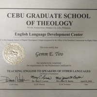 My TESOL Certificate