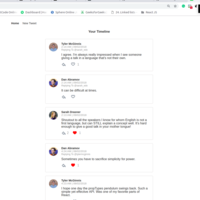Mini Twitter Clone - ReactJS