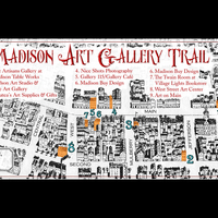 Rack card created from a genuine historical map