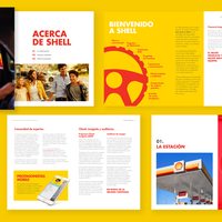 Diseño editorial para brochure institucional de Shell