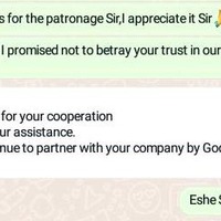 Another client of mine asuring me of continuous patronage .