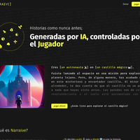 Narraive - Landing page