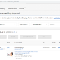 Manage Awaiting Shipments for Ebay