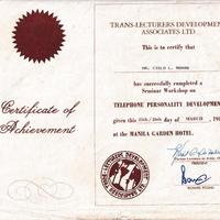 Telephone personality seminar