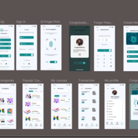 UI Design -E- Mobile learnin App