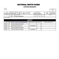 Customer request Hibu yellow book page
