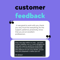 Feedback from some of the customers I have helped