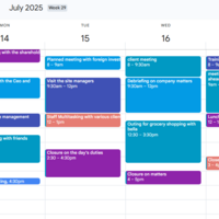 Calendar Sheduling