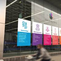 The Body Cliinic Outside window panels