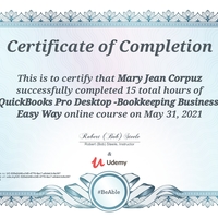 Bookkeeping Training Certificate