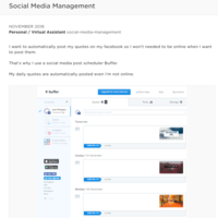 Social Media Management (buffer)