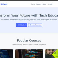 home page for students
