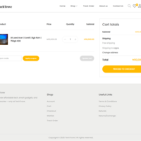 Cart page