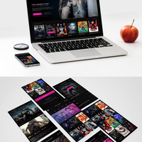 MobioTV Movie Portal Web/Mobile App UI/UX Design