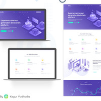 Crypto Web Landing Page Freebie