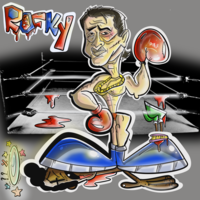 Sylvester Stallone Caricature