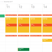 Managing events using Google Calendar