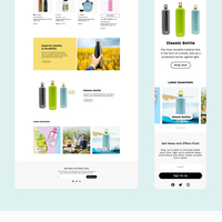 Laken Bottles Web Design