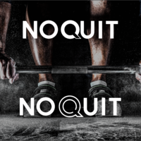 NoQuit - Gym equipement Logo Design