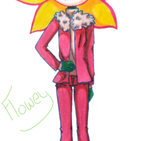 A humanoid plant based on a character from Undertale.