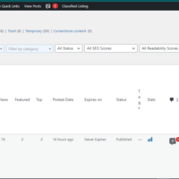 publishing posts on the website