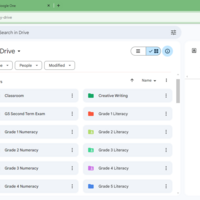 Google Drive File Management for a Virtual School