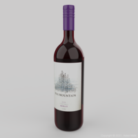 Packaging 3d wine bottle