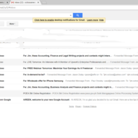 Email-handling by making labels, filtering