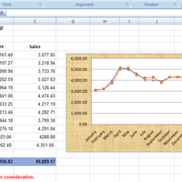 Sales vs. purchases data presentation