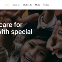 A non profit website built using Elementor