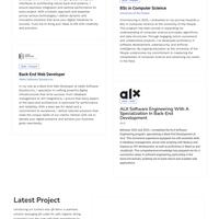 WordPress personal portfolio website, using Elementor Pro