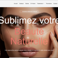 Website for promoting a beauty salon