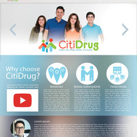 Website mock-up design for pharmacy
