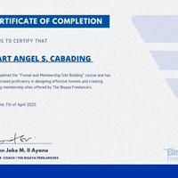 Funnel & Membership Building Certificate