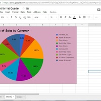 Sales report using Pie Chart