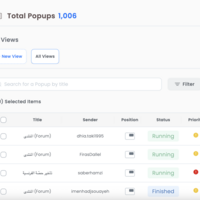 Popups - listing