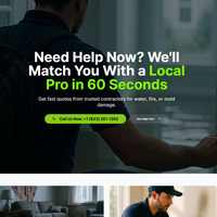 Clean layout optimized for user flow and conversion
